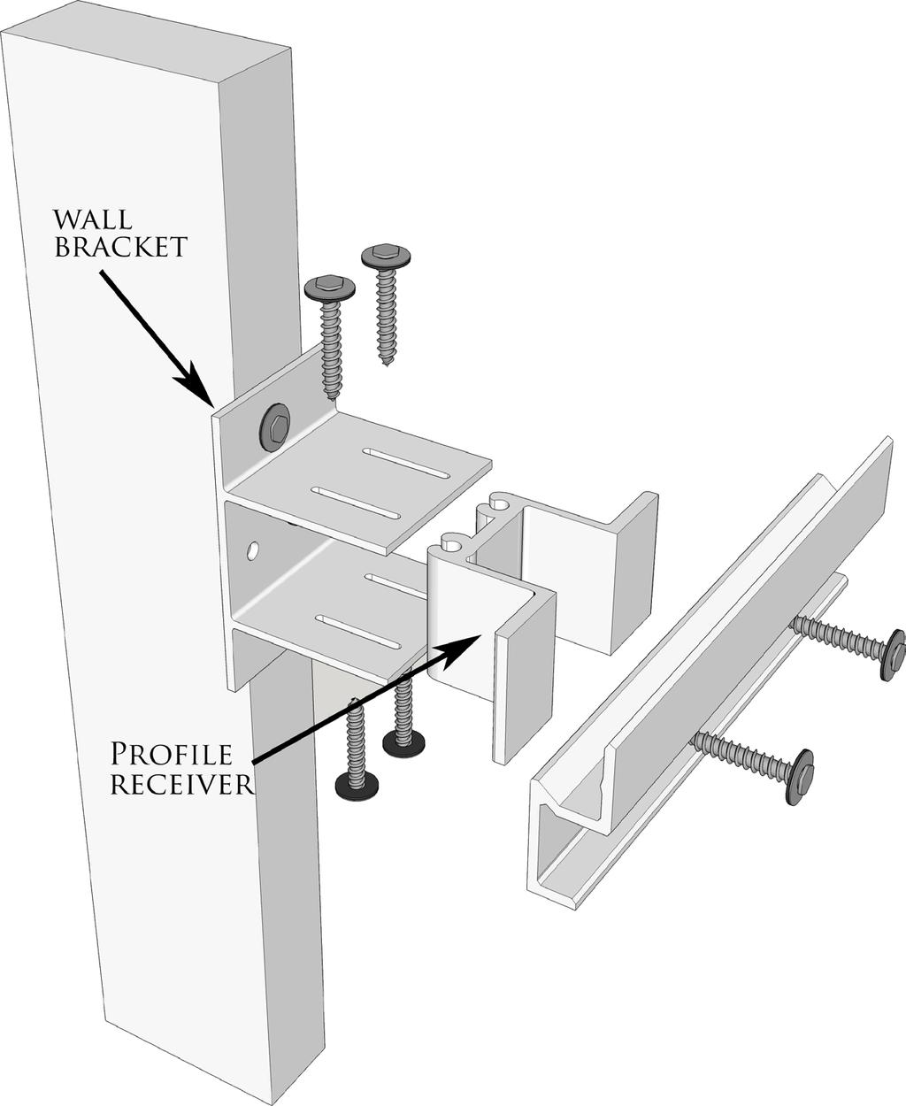 Using The Adjustable Mounting Bracket When a standoff is required WPS will coordinate and send the proper number of adjustable mounting brackets. These brackets can flex from 2-3/4 to 4.
