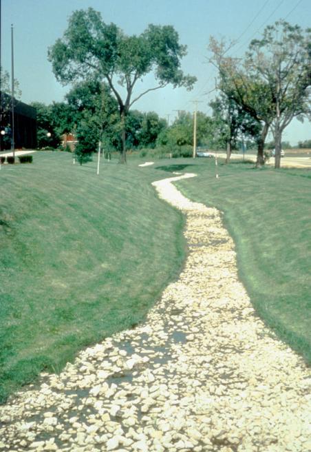 for treatment prior to discharge to the traditional storm drainage system.