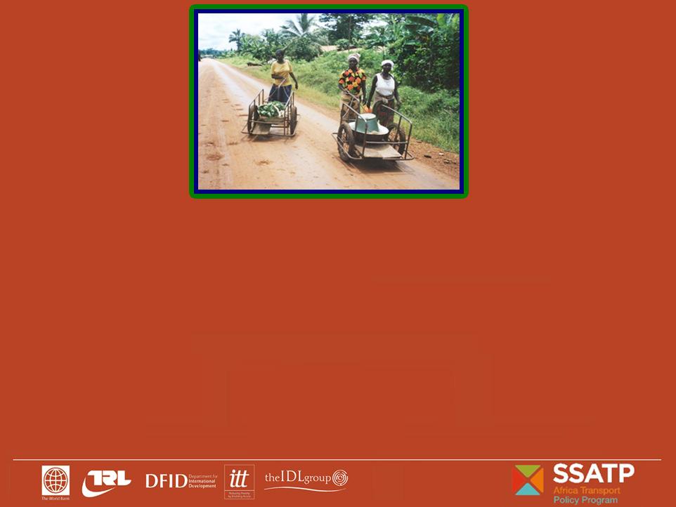 RURAL TRANSPORT TRAINING MATERIALS Introduction Module: Overview of Key Issues in