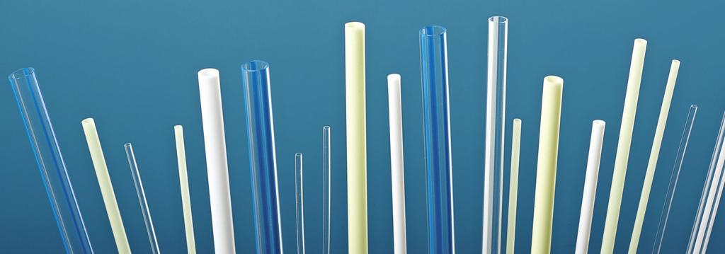 tolerances FILLERS Clear, striped, and fully radiopaque tubing Barium Sulphate Bismuth Trioxide Multiple stripe configurations Custom colorations CONFIGURATIONS Cut lengths or spools ETCHLESS EFEP