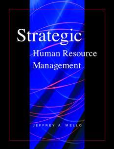 CHAPTER 4 THE EVOLVING/ STRATEGIC ROLE OF HUMAN RESOURCE