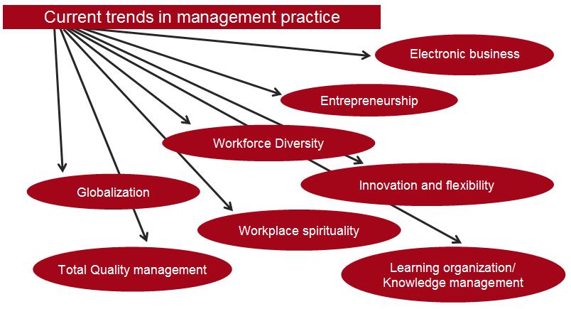 Management practice Globalisation no longer constrained by national borders Workforce diversity combination of workforce in terms of gender, race, ethnicity, and age to introduce a broader range of