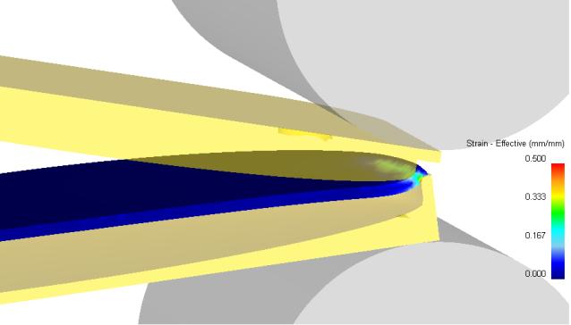 g. flaw signs in the form of deformation localization with the proceeding breakdown; breakdowns die to the metal of the workpiece lacking plasticity; formation of folds, etc. Figure 6.