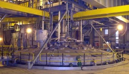 1. Chromite smelting (largest furnaces) Samancor Chrome s 60 MW furnace, built in Middelburg in 2009, is currently the largest