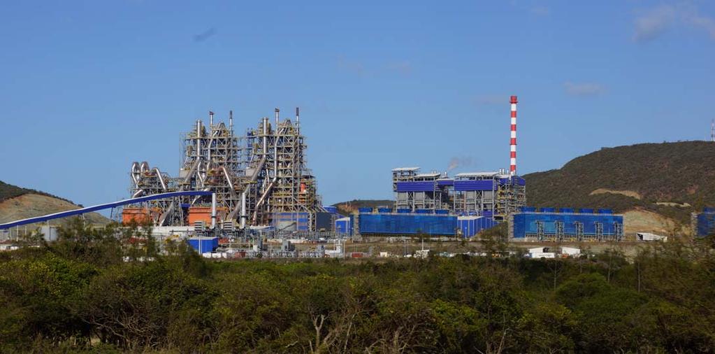 6. Nickel laterite smelting (New Caledonia) Two 80MW twin-electrode DC furnaces constructed by