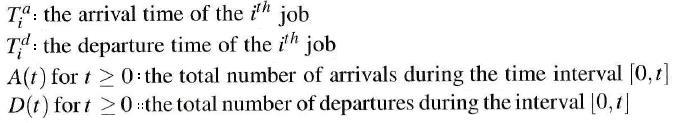 1.2 Performance Measures Measuring CT and WIP: record the number of arrivals and departures to and from the system Fig.1.2. Arrival A( ) and departure D( ) functions for a system in which arrivals and departures occur one at a time.