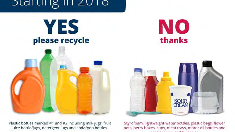 Recycling Changes As of March 1st, our