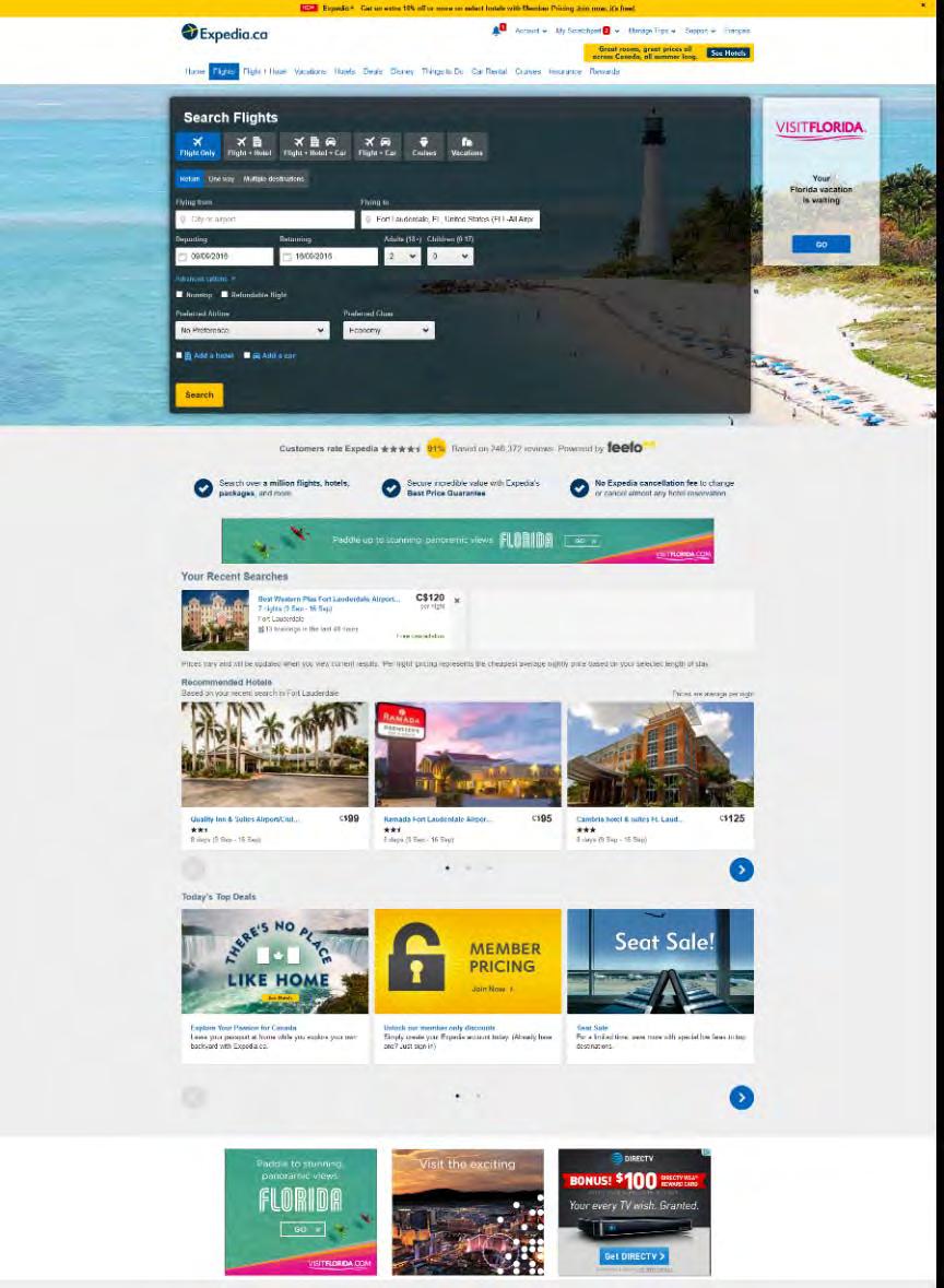 Online Travel Agent Goal: Create a digital campaign hub that showcases Florida s strength by diverse Partner inclusion.