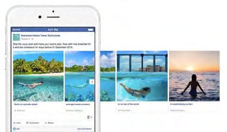 Facebook VISIT FLORIDA will introduce the Carousel Ads for Mid-Level Partnerships and