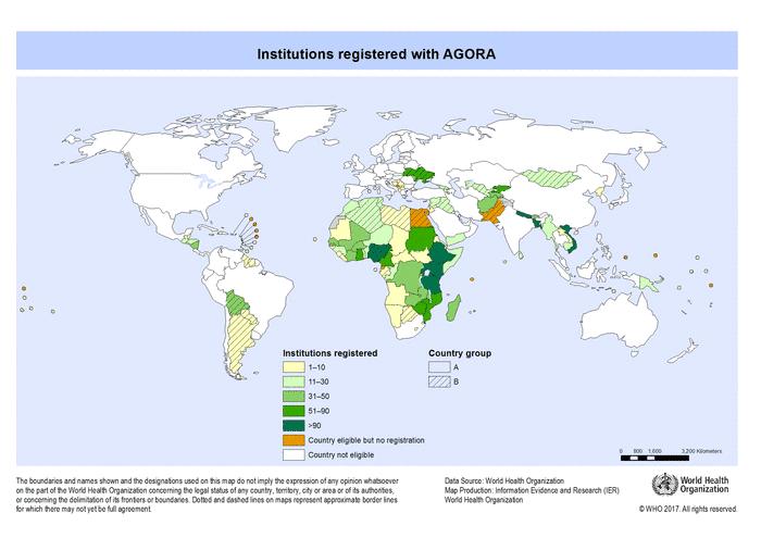 Access to Global Online Research in Agriculture (AGORA) $6M worth per institution Deliver the most recent, high quality and relevant scientific literature to reduce the scientific knowledge gap