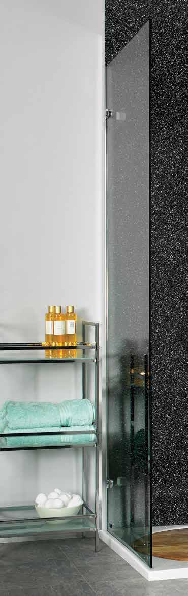 Black Galaxy A design-led solution whatever the space Showerwall is the ultimate