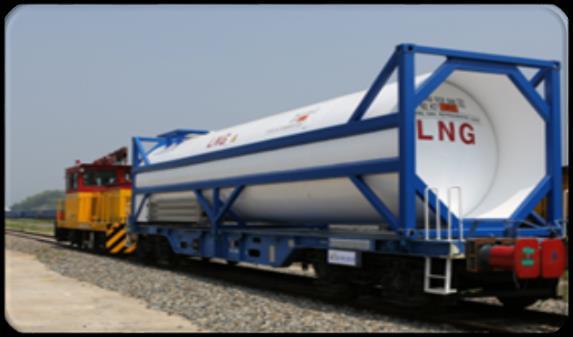 Becoming a LNG hub for the land transport modes,