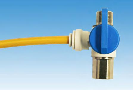 To Kitchen Faucet Cold Water Supply Line 2) Locate the angle stop adapter in the installation kit.