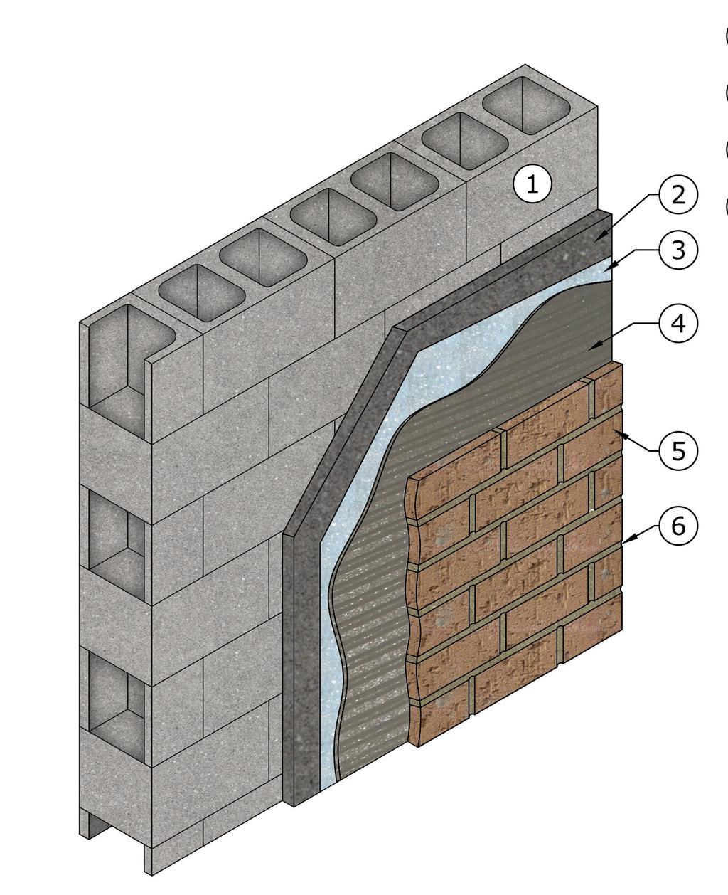 THIN-STONE VENEER INSTALLATION OVER CONCRETE SUBSTRATE Concrete Masonry Units (CMU) Umaco U-Trowel Basecoat Umaco Xtreme Weather-Block (roll-on or spray weather-resistive membrane) Umaco Xtreme-Bond