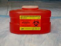 Waste Accumulate in puncture proof container No infectious material All other