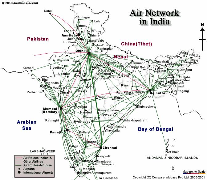 INFRASTRUCTURE: AIR Emerging in Passenger, yet to arrive in freight The 4 major Airports constitute 80% of the traffic