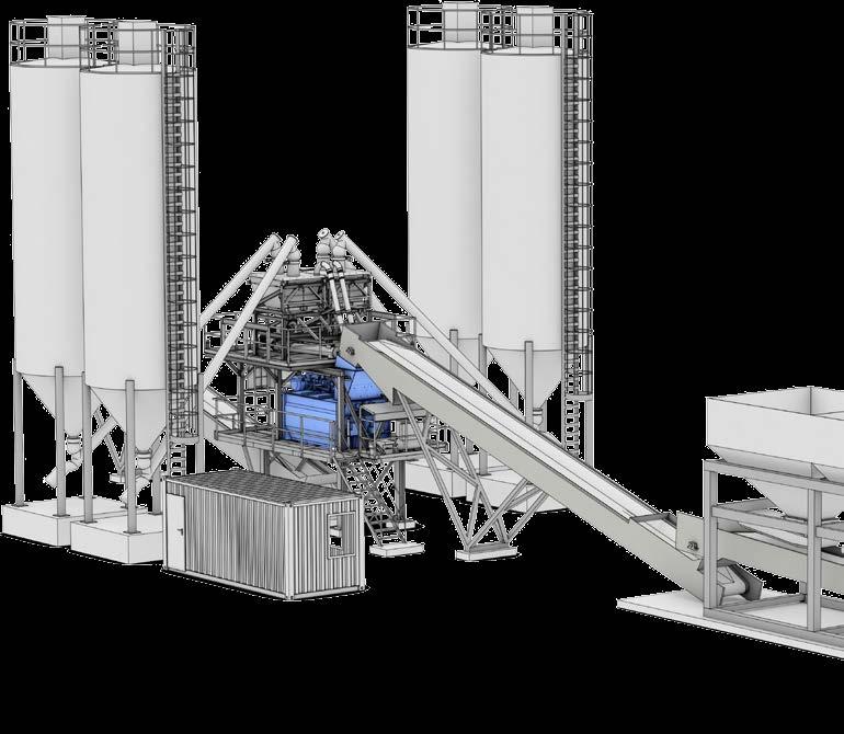 PLANT ENGINEERING 8 Continuous mixing plants Based on the twin-shaft continuous mixer BHS offers complete continuous mixing plants of different sizes.