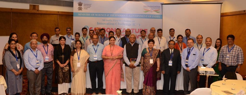: Ministry of Science and Technology Government of India Challenge IC# 3 Carbon Capture and Utilization Workshop Date: September 13 th, 2017 Venue: India Habitat Centre, New Delhi Conference Report