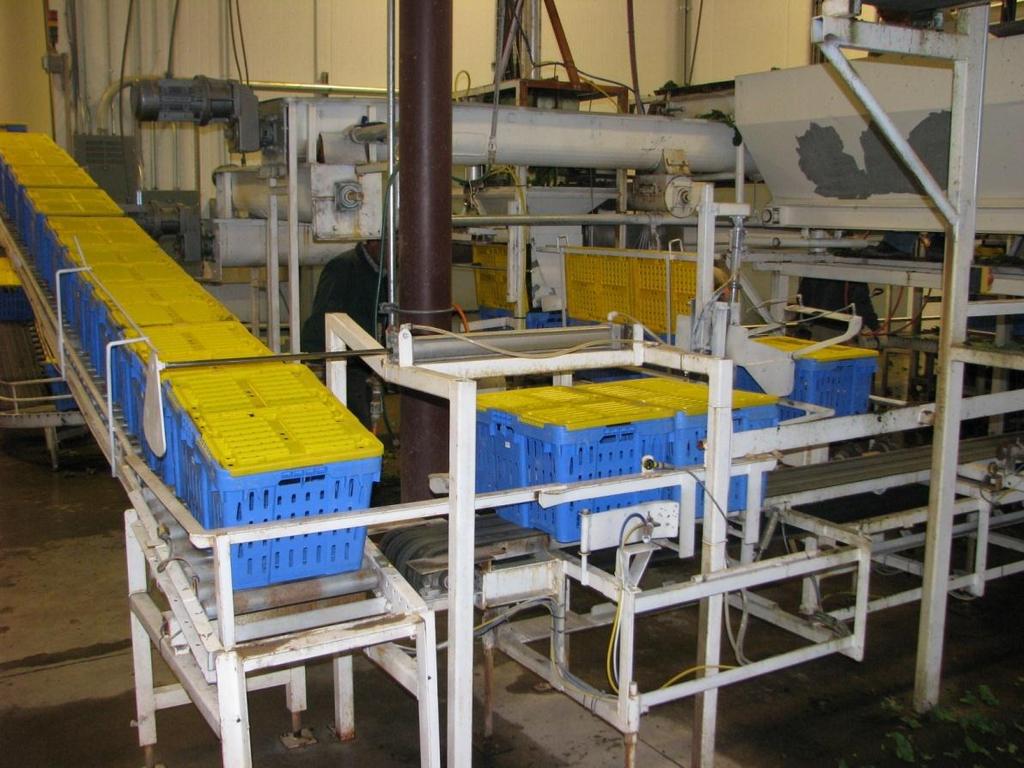 3-9 Washing/Packing Line Product flow zones are