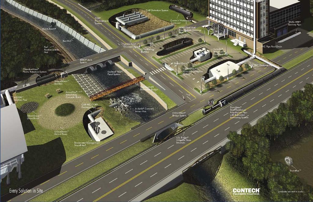 Contech Engineered Site Solutions Bridges, Drainage, Stormwater Management,