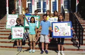 Sustainable communities Go Idle-Free Verona - A campaign to reduce idling with: No Idling signs at the schools and around town elementary