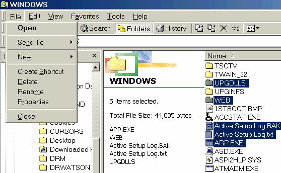 nếu muốn tạo file, chọn loại file trong danh sách. Tạo thư mục/file mới Chương 2 : Thể hiện dữ liệu trong máy tính số Slide 63 Qui trình xóa 1 thư mục/file trong WE như sau : 1.