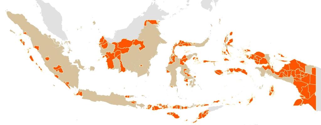 59 POTENTIALLY ALLEVIATED DISADVANTAGED REGION Sulawesi Kalimantan Numbers of Disadvantaged Regencies 12 Potentially Alleviated Regencies 10 Numbers of Disadvantaged Regencies 18 Potentially