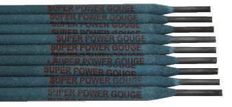 A special formulated stick electrode for gouge purpose. roduces the most efficient metal removal performance. No air or oxygen required.