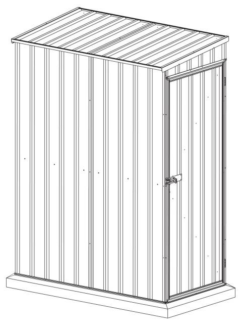 INSTRUCTIONS FOR: GALVANIZED STEEL SHED 1.5 x 0.8 x 1.9m WITH SIDE DOOR. MODEL NO: GSS150819SDG Thank you for purchasing a Sealey product.