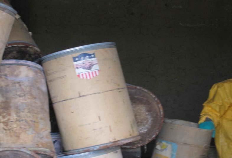 30+ yr-old obsolete USAID-funded pesticides (found during 2003-2004