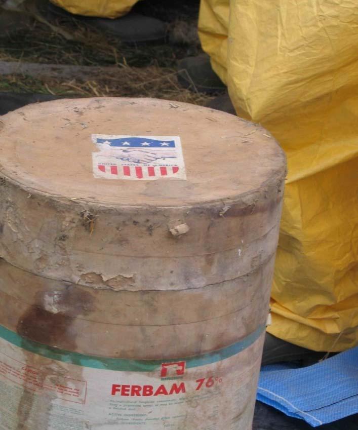 hydroxide) jar FERBAM (C 9 H 18 FeN 3 S 6 ) fungicide oral LD50 of