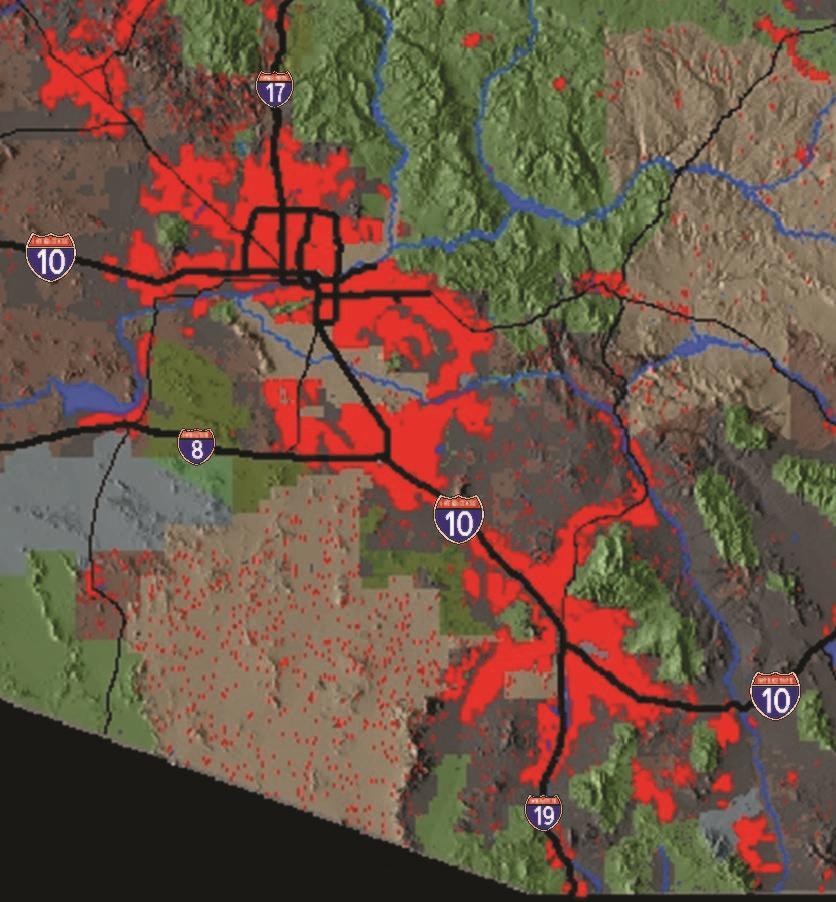 Arizona Sun Corridor Existing population 6.