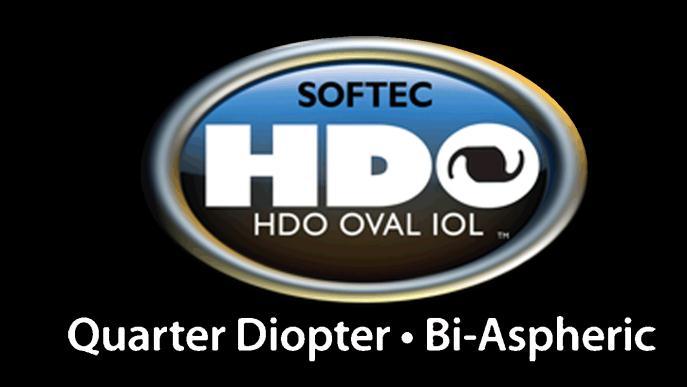 LENSTEC Product Information (Continued) Softec HDO - Oval, High Definition, Micro-Incision Intraocular Lens with Precision Diopters in.25 diopter increments from +15.25 to +24.75 Optic Size: 5.