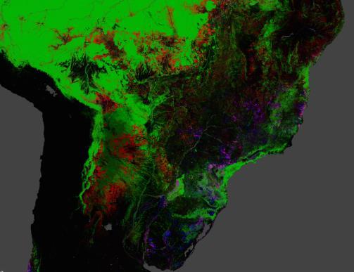 Mosaic of Landsat Images from 2000 to 2012, University of Maryland Mosaic of Landsat Images from 2000 to