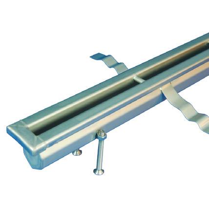Standard features of Josam Company slot and mini channels include: 5/16, 3/ and widths through no-hub outlets for easy connection to existing piping Mid-run or end bottom outlets Edge backfilling