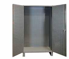 CABINETS no bins or shelves 36 W x 24 D x 72 H Empty Cabinet with No Bins or Shelves (Flush Door Style) Heavy duty all welded 14 gauge steel Cabinet interior is wide open and perfect for securing and