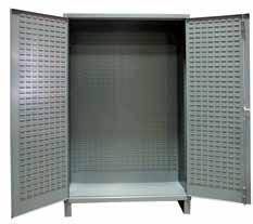 door louvered panels can accommodate shelves or Hook-On-Bins which are available as options (see page 76) 3501-BDLP-95 Description Overall Dim:WxDxH (In.) Shelf Capacity Ship Wt.