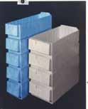 *Structural Foam Plasti-Bilt Shelf Bins and Dividers Heavy duty molded structural foam 5/16 wall thickness Can be stacked separately or used on shelving Easy to transport parts to work areas