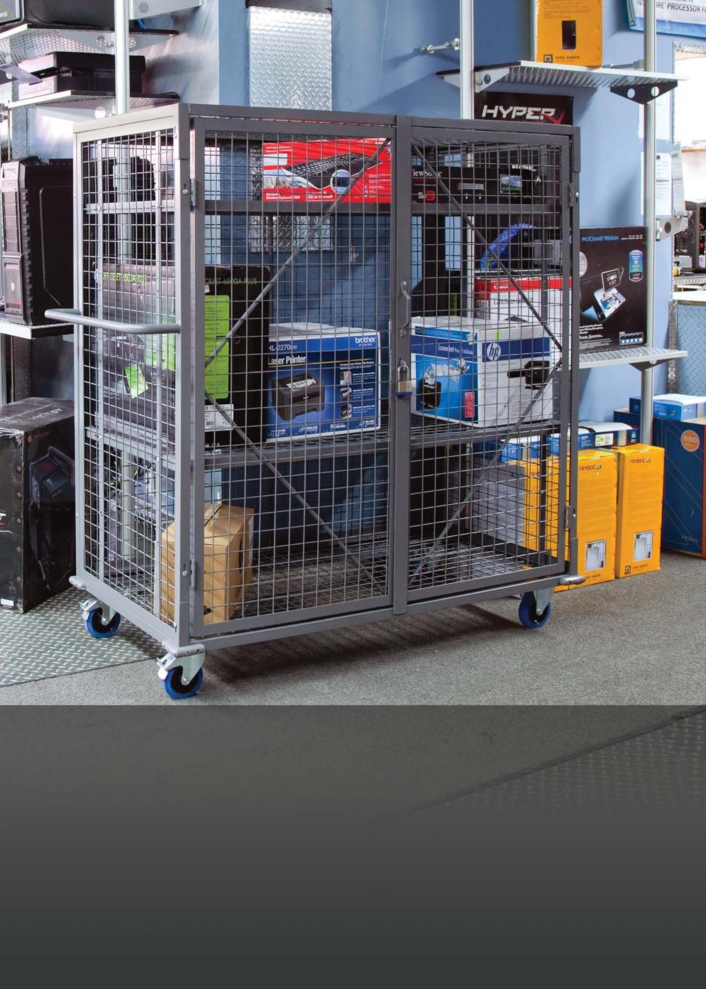CoganSecurity Carts Cogan industrial security carts mobilize your inventory without skimping on security.