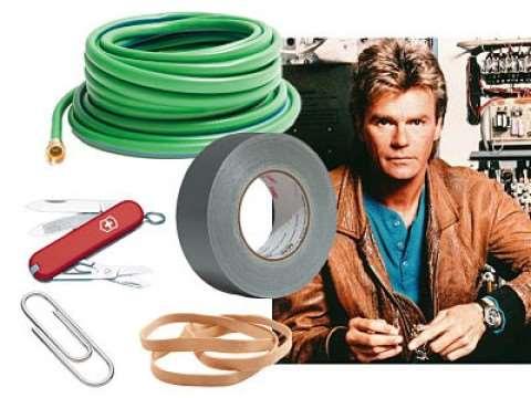 The Macgyver Principal The fictional television character MacGyver would often find himself in a difficult, often perilous, situation.