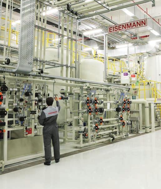 Eisenmann offers custom-tailored services: Standard after-sales service Supply of spare parts Maintenance management Employee training and instruction