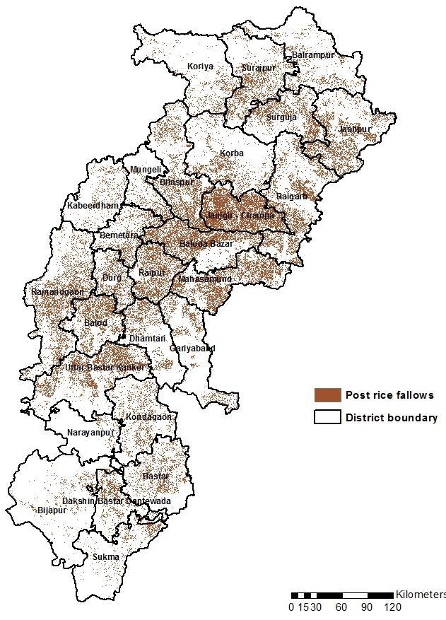 Post Kharif Rice Fallow (Chhattisgarh): 2015-16 Total Post Kharif Rice Fallow Area (Chhattisgarh): 26.