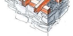 . The same for the middle walls: Notches only on the beams sticking out, but not