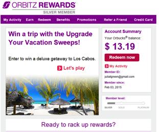 Orbitz uses email heavily and sends out updates on discounts for saved trips, notifications about special offers, and opportunities to earn bonus Orbucks.