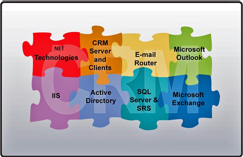 Microsoft Dynamics CRM Server Microsoft Dynamics CRM Server integrates with the following technologies: Microsoft Windows Server 2003, 2008 Microsoft