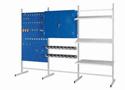Foot length: 420mm T-foot Used with perforated uprights and cross bars to construct double racks in lengths and widths of your  Foot length: 610mm Maximum load uniformly
