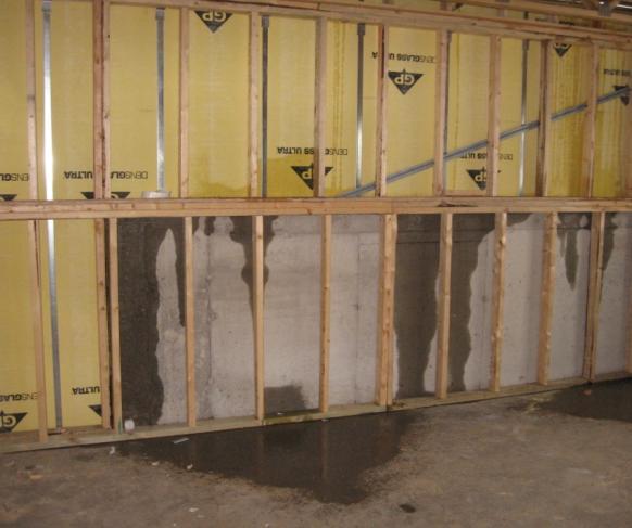 1.5 Exterior surface of below-grade walls finished as follows: For poured concrete,