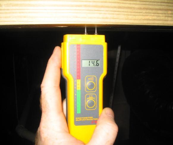 high moisture content 17 C Building materials have signs of water damage and