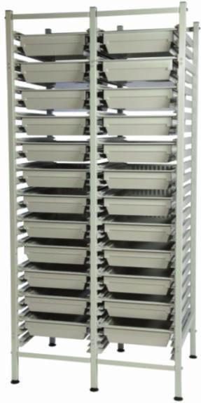 Units (1980mm high) are available in epoxy coated steel or stainless steel and can be supplied as