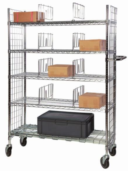 Shelfspan's order picking trolleys are specifically designed for loading, transporting and unloading boxes and packages of different shapes, sizes and weights Accessories such as the